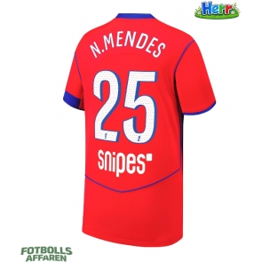 Paris Saint-Germain Nuno Mendes #25 Tredje Tröja 2025-26 Kortärmad